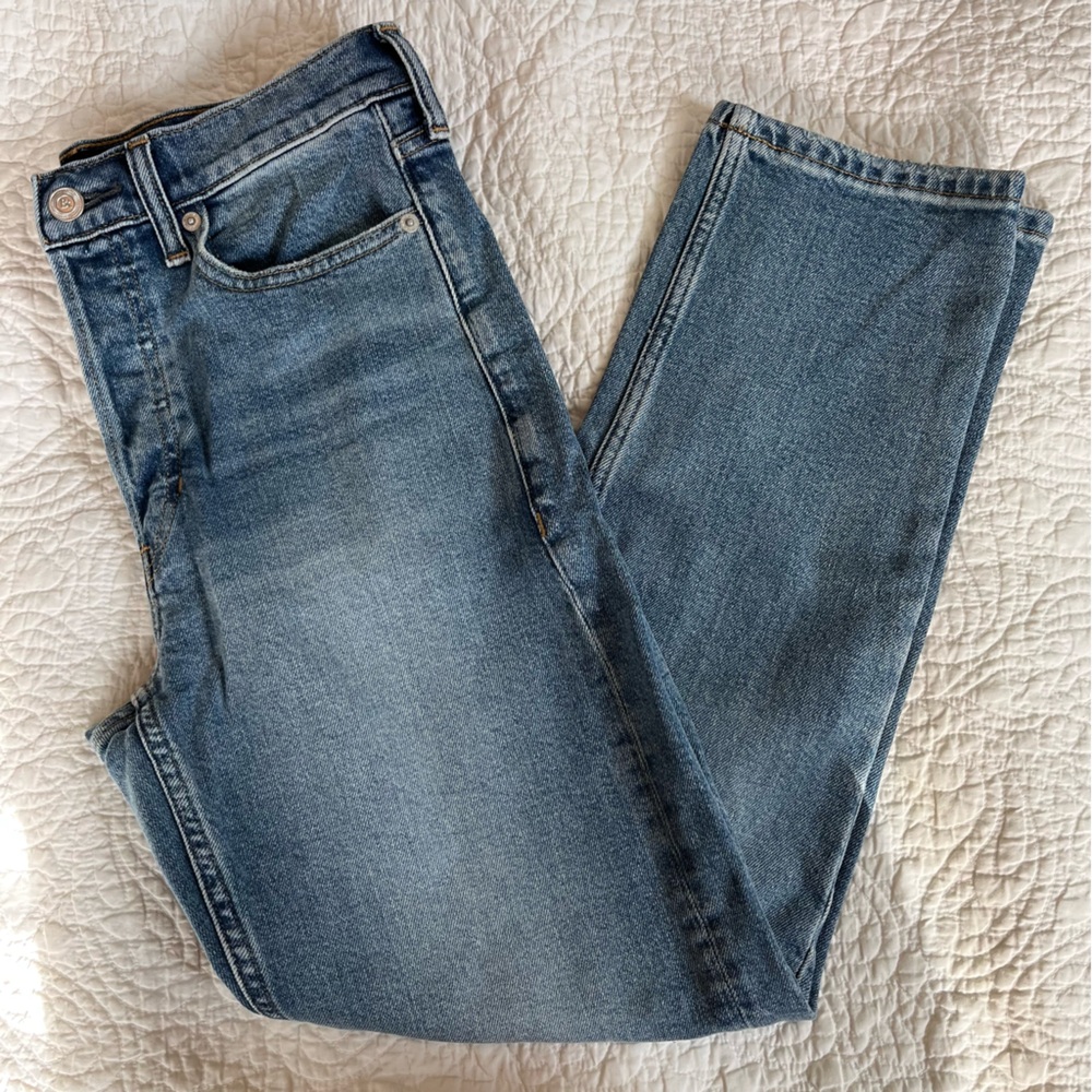 Banana Republic Women's Straight Leg Jeans - Blue
